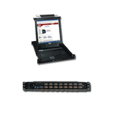 Tripp Lite B020-016-17 6-Port NetDirector 1U Rackmount Console KVM Switch with 17" LCD